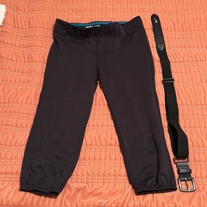 RIP-IT SOFTBALL PANTS and NIKE ELASTICIZED BELT